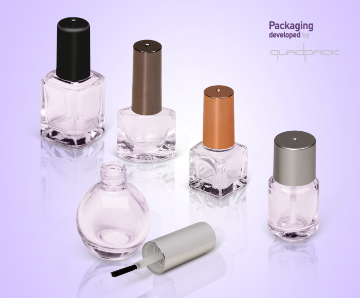 Quadpack introduces the ultimate glass nail bottle collection